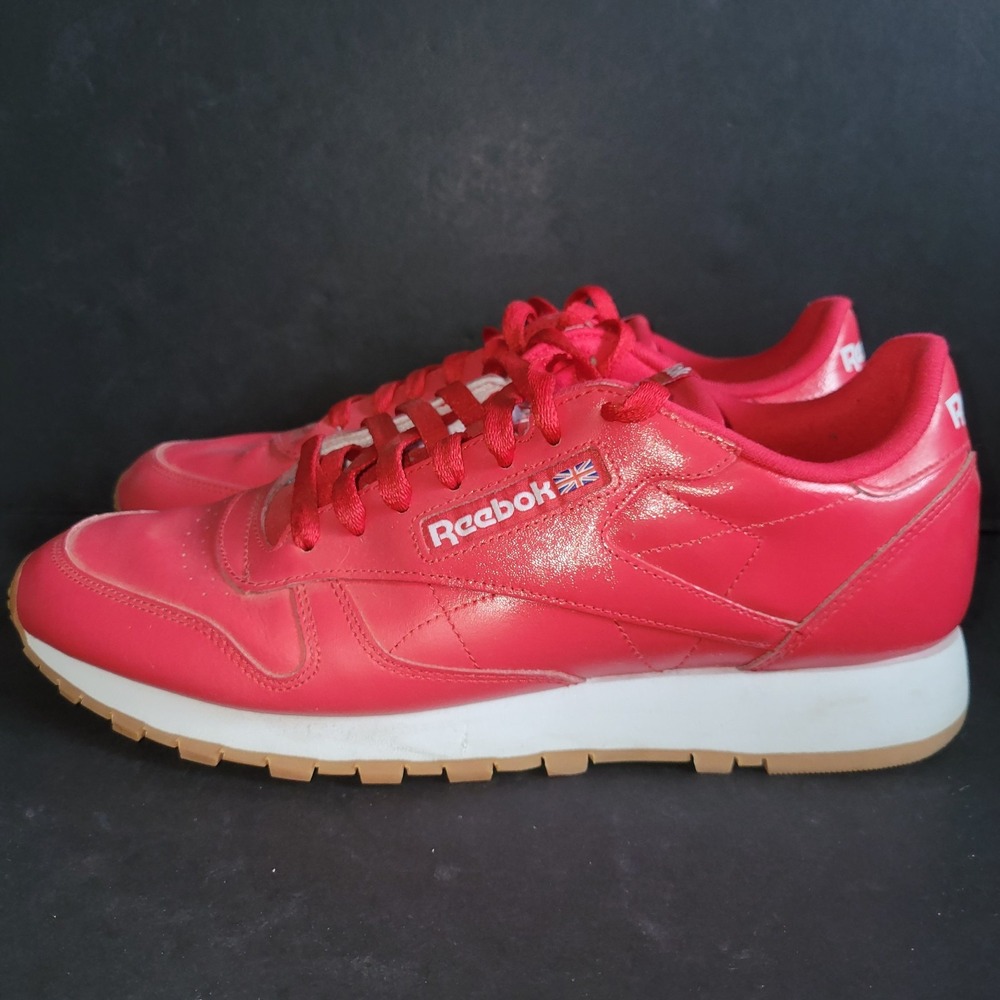 Reebok Classic Leather Gum Bottom Shoes Men's Size 11 Red GY3601